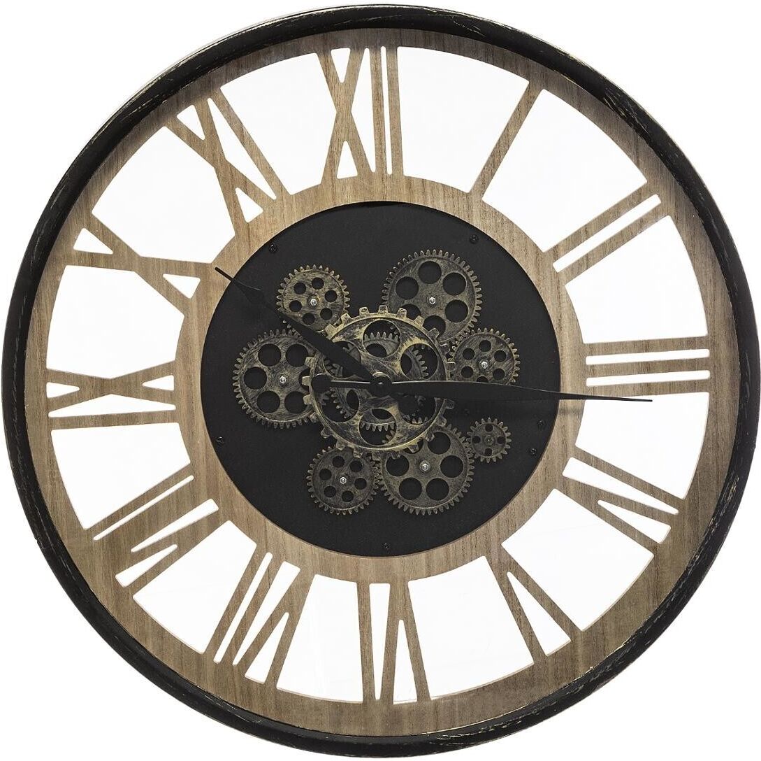 Atmosphera Horloge "Paul", métal bois D57 cm