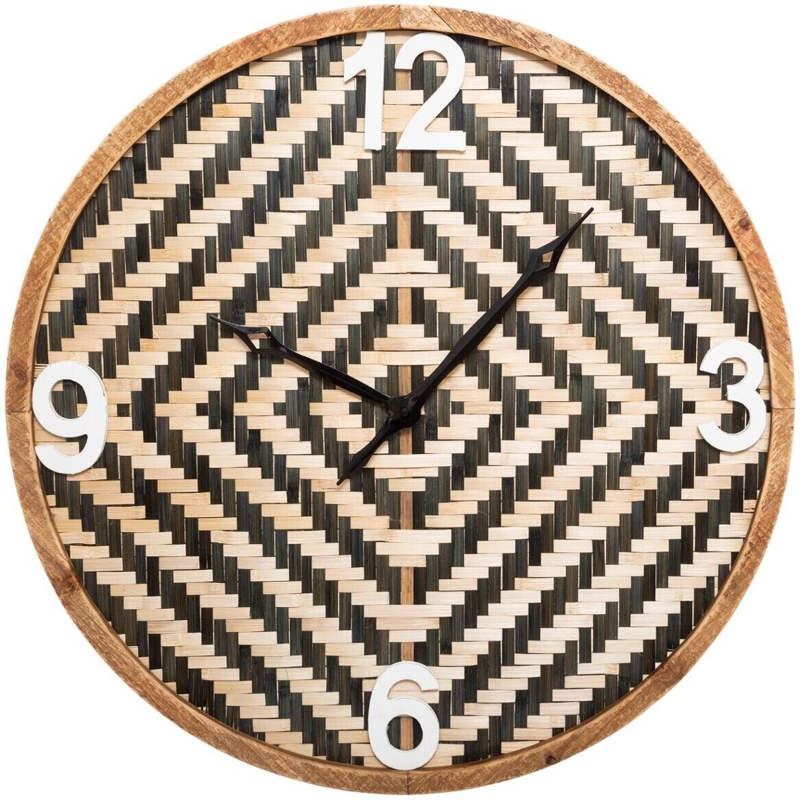 Atmosphera Horloge en bambou tressé D63 cm Atmosphera Horloge en bambou tressé D63 cm