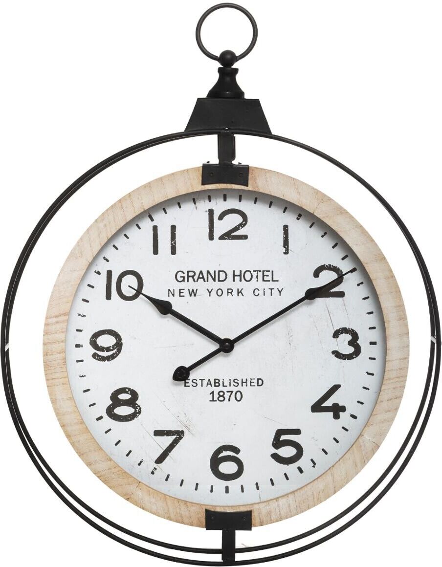 Atmosphera Horloge "Gousset", métal D48 cm