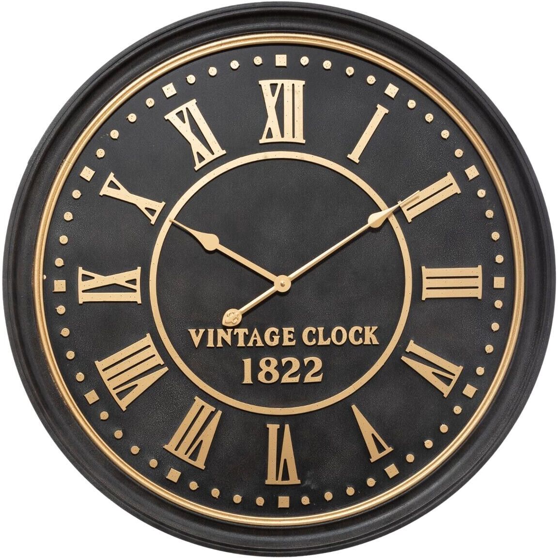 Atmosphera Horloge "Aedan" noire D77 cm Atmosphera Horloge "Aedan" noire D77 cm