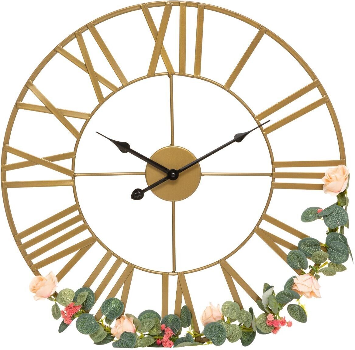 Atmosphera Horloge "Vintage" dorée, métal D50 cm Atmosphera Horloge "Vintage" dorée, métal D50 cm