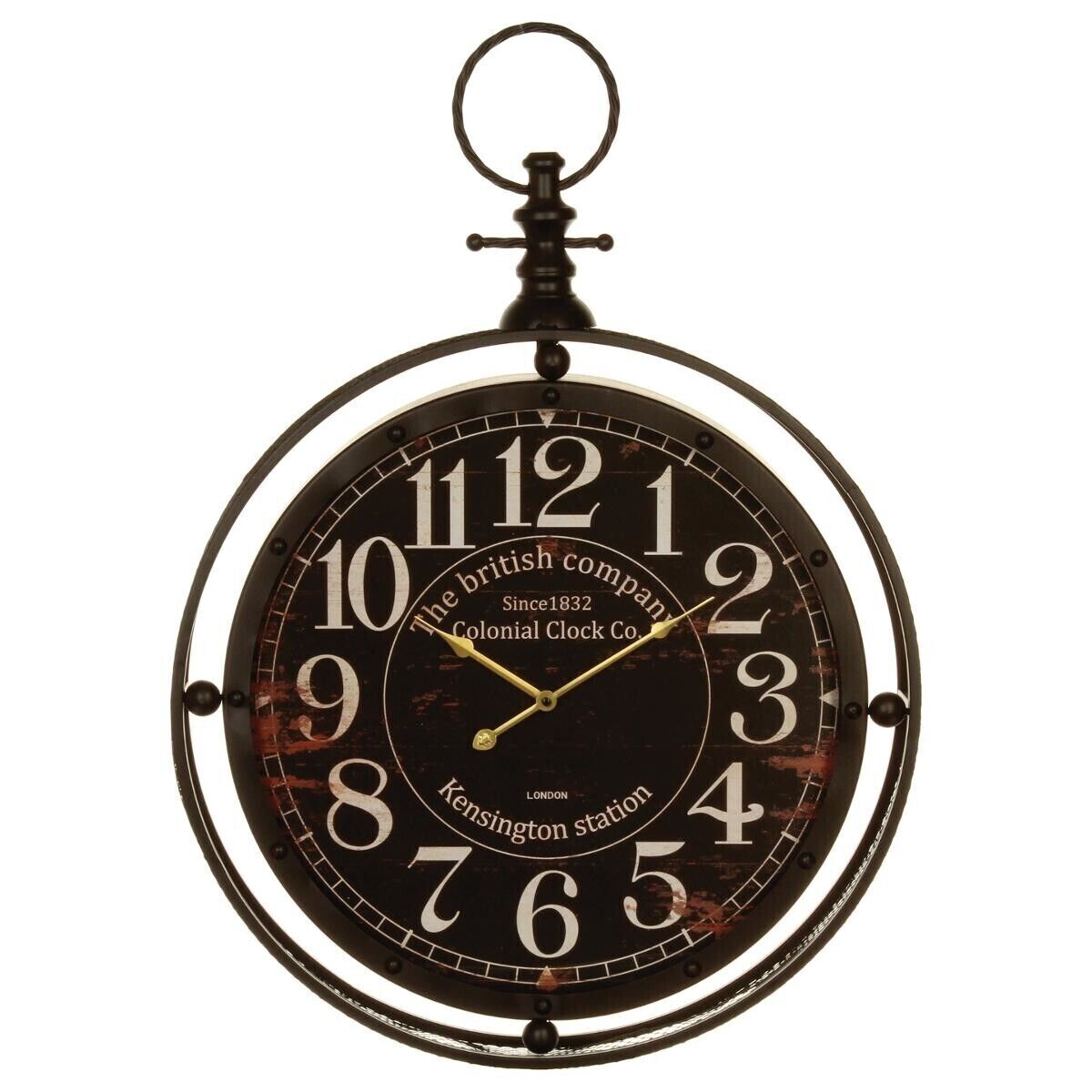 Atmosphera Horloge "Gousset", métal D60 cm