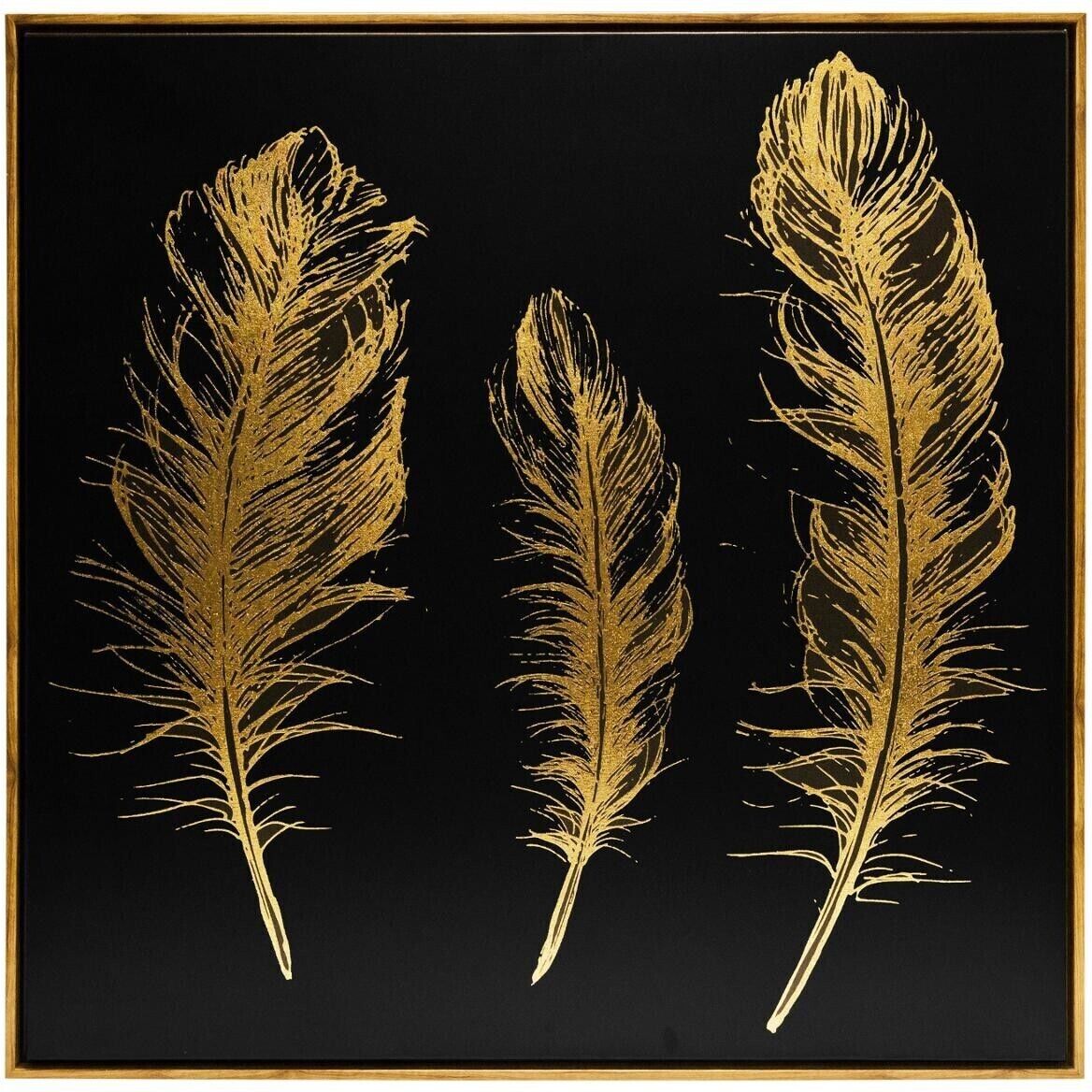 Atmosphera Toile peinte "Plume" 78x78 cm Atmosphera Toile peinte "Plume" 78x78 cm