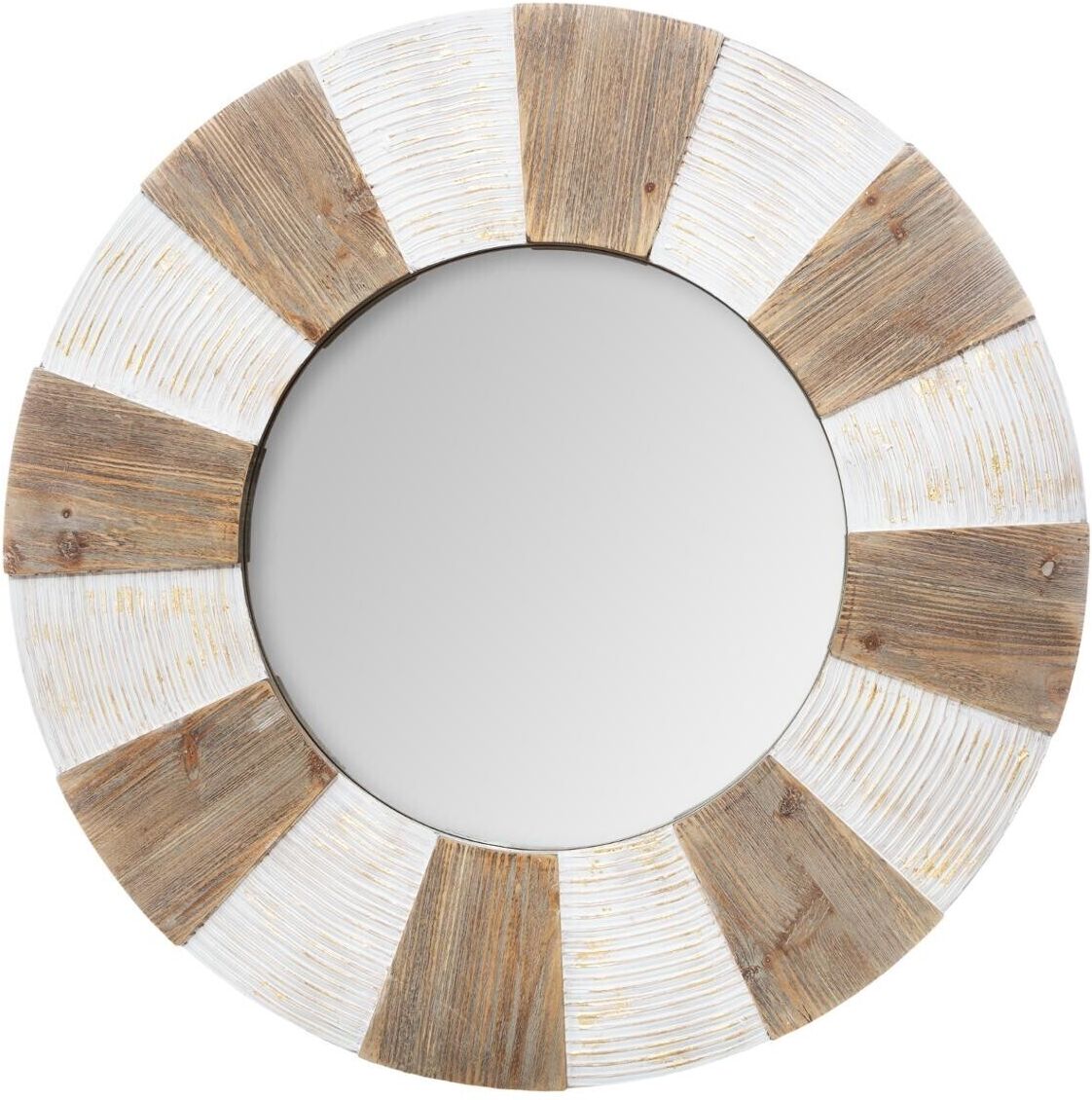 Atmosphera Miroir "Relief", bois D90 cm Atmosphera Miroir "Relief", bois D90 cm