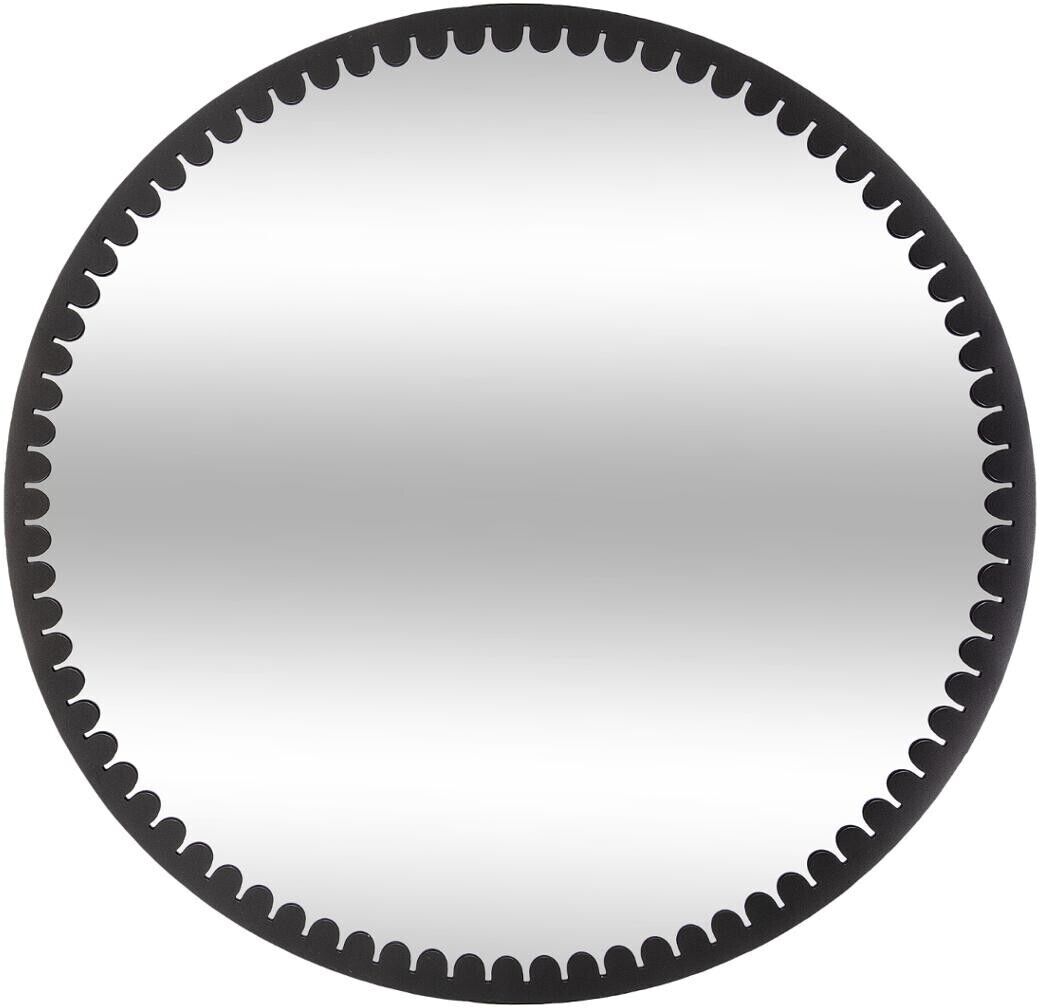 Atmosphera Miroir "Mary" noir, métal D70 cm Atmosphera Miroir "Mary" noir, métal D70 cm
