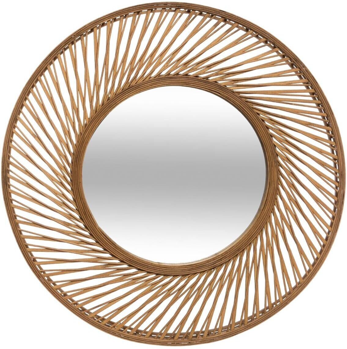 Atmosphera Miroir "Spirale", bambou D72 cm Atmosphera Miroir "Spirale", bambou D72 cm