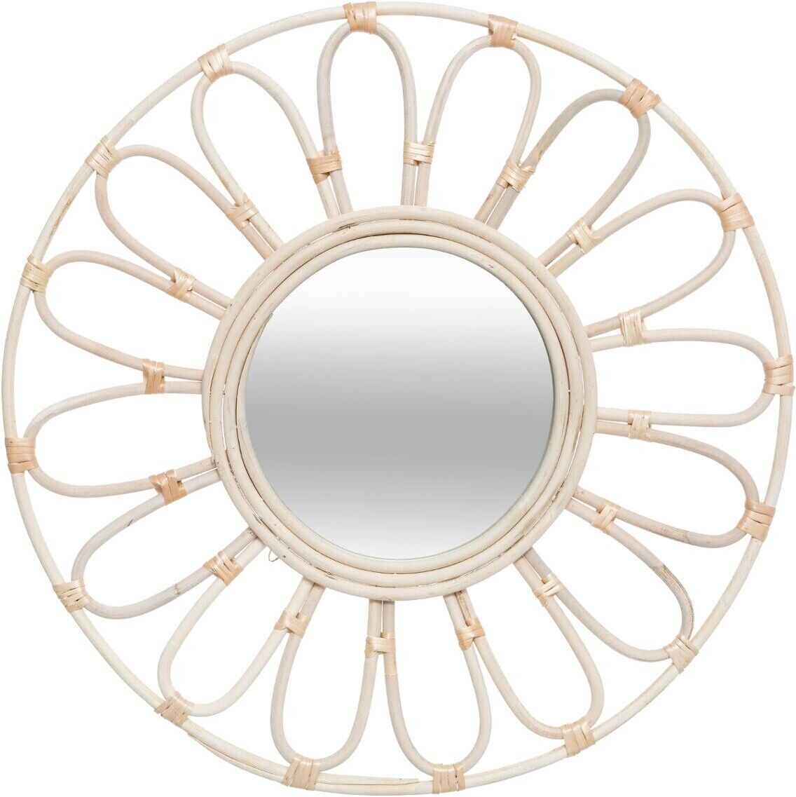 Atmosphera Miroir "Rosace", rotin D56 cm Atmosphera Miroir "Rosace", rotin D56 cm