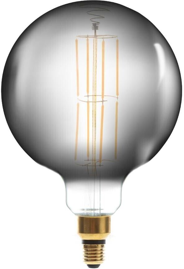 Atmosphera Ampoule LED "Globe" fumée, filament droit E27 D20 cm Atmosphera Ampoule LED "Globe" fumée, filament droit E27 D20 cm