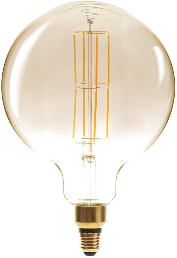 Atmosphera Ampoule LED "Globe" ambrée, filament droit E27 D20 cm Atmosphera Ampoule LED "Globe" ambrée, filament droit E27 D20 cm