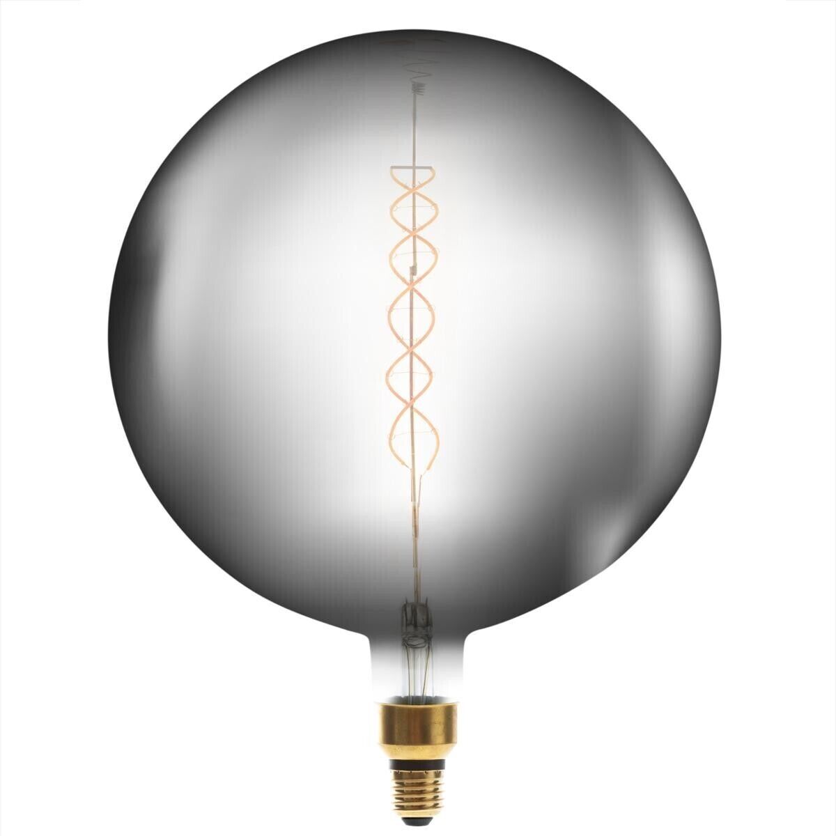 Atmosphera Ampoule LED "Globe" fumée, filament torsadé E27 D30 cm Atmosphera Ampoule LED "Globe" fumée, filament torsadé E27 D30 cm