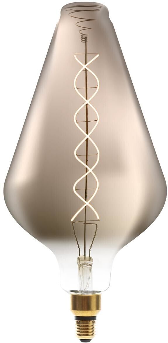 Atmosphera Ampoule LED "Pyramide" fumée, filament torsadé E27