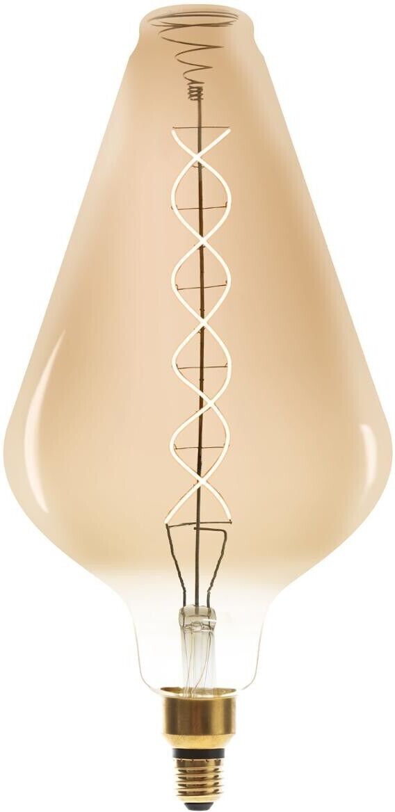 Atmosphera Ampoule LED "Pyramide" ambrée, filament torsadé E27 Atmosphera Ampoule LED "Pyramide" ambrée, filament torsadé E27