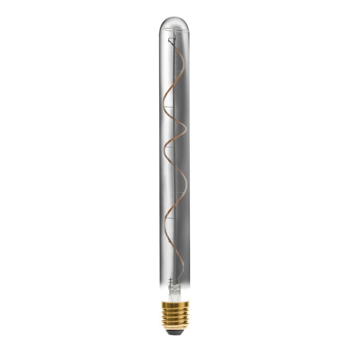 Atmosphera Ampoule LED "Tube" fumée, filament torsadé E27