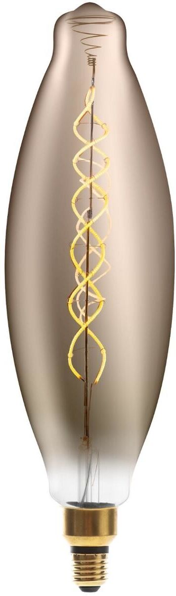 Atmosphera Ampoule LED "Amande" fumée, filament torsadé E27 Atmosphera Ampoule LED "Amande" fumée, filament torsadé E27