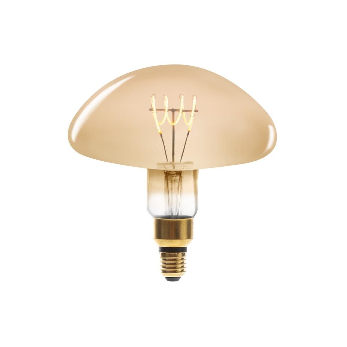 Atmosphera Ampoule LED "Champignon" ambrée, filament torsadé E27 Atmosphera Ampoule LED "Champignon" ambrée, filament torsadé E27