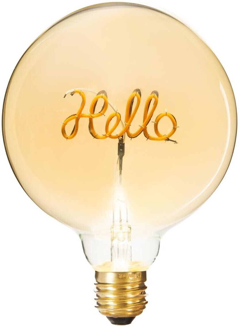 Atmosphera Ampoule LED mot "Hello" ambrée E27 Atmosphera Ampoule LED mot "Hello" ambrée E27