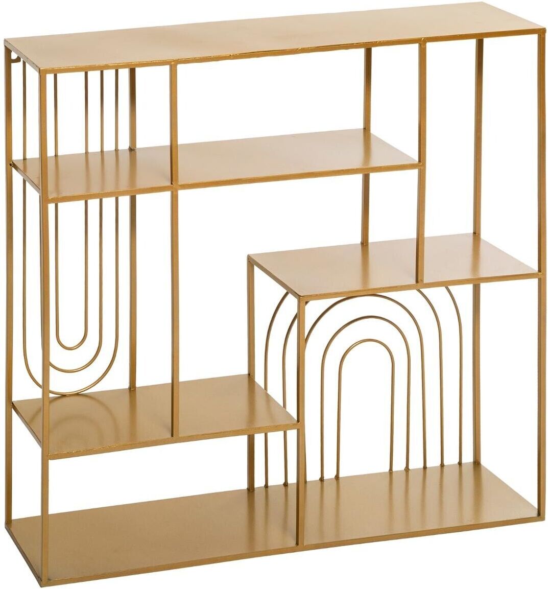 Atmosphera Étagère murale dorée, métal 58x58 cm Atmosphera Étagère murale dorée, métal 58x58 cm