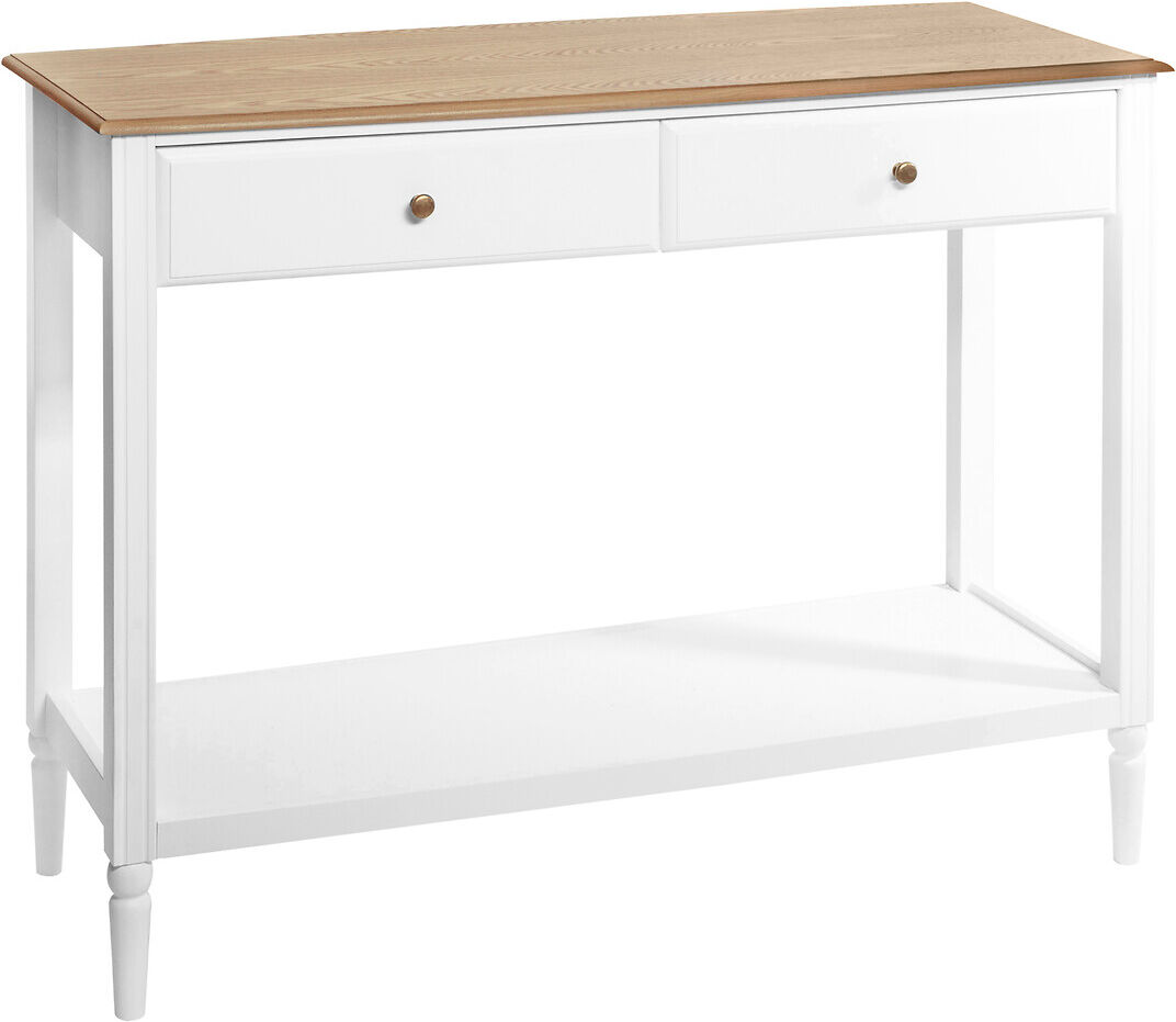 Atmosphera Console "Solen", blanc et bois Atmosphera Console "Solen", blanc et bois