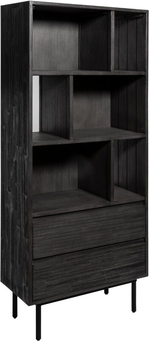 Atmosphera Bibliothèque "Cioco" noire, bois d'acacia Atmosphera Bibliothèque "Cioco" noire, bois d'acacia