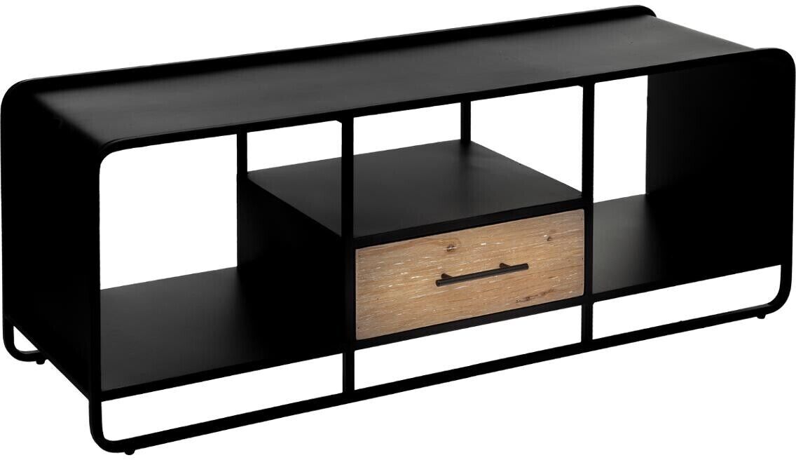 Atmosphera Meuble d'entrée "Talma", noir et bois Atmosphera Meuble d'entrée "Talma", noir et bois