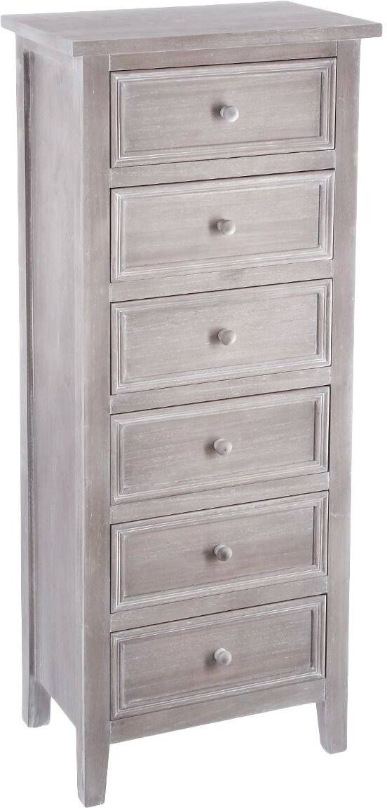 Atmosphera Chiffonnier "Charme" en bois blanchi Atmosphera Chiffonnier "Charme" en bois blanchi