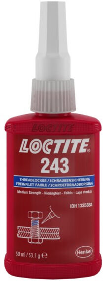 Frein filet moyen 243 flacon 50ml - LOCTITE - 1335884