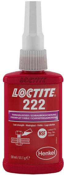 Frein filet faible 222 flacon 50ml - LOCTITE - 195743