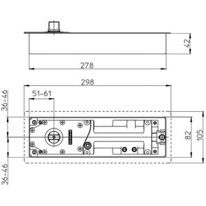 GEZE Pivot TS 500 EN force 3 fixe sans arrêt - GEZE - 103 086