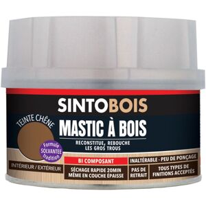 SINTO Mastic sans styrène SINTOBOIS chêne 550g + 30g - SINTO - 33701