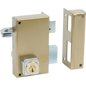 Serrure monopoint en applique ALPHA cylindre rond Vertical tirage droite BRICARD 450110 - Publicité Serrure monopoint en applique ALPHA cylindre rond Vertical tirage droite BRICARD 450110 - Publicité