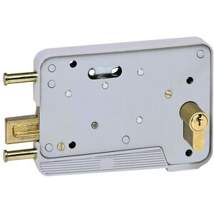 Serrure en applique réversible garage 301 pêne levant gris TIRARD EA571301 - Publicité Serrure en applique réversible garage 301 pêne levant gris TIRARD EA571301 - Publicité