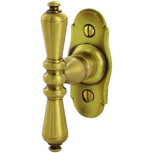 Bouton crémone sur platine Manoir 72 x 32 mm laiton vieilli BRIONNE V.1070300LV - Publicité Bouton crémone sur platine Manoir 72 x 32 mm laiton vieilli BRIONNE V.1070300LV - Publicité