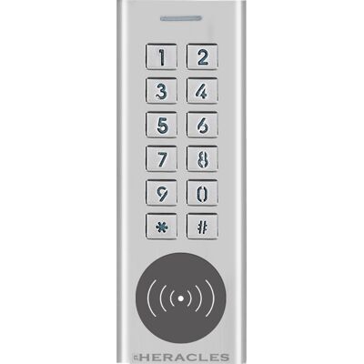 Clavier lecteur étroit autonome Mifare HERACCESS HERACLES PCA-CLEM-MF - Publicité Clavier lecteur étroit autonome Mifare HERACCESS HERACLES PCA-CLEM-MF - Publicité