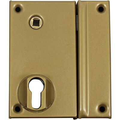 Coffre monopoint en applique pour cylindre européen vertical fouillot de 7 droite or 75 x 130 mm HERACLES MX-8817-01 - Publicité Coffre monopoint en applique pour cylindre européen vertical fouillot de 7 droite or 75 x 130 mm HERACLES MX-8817-01 - Publicité