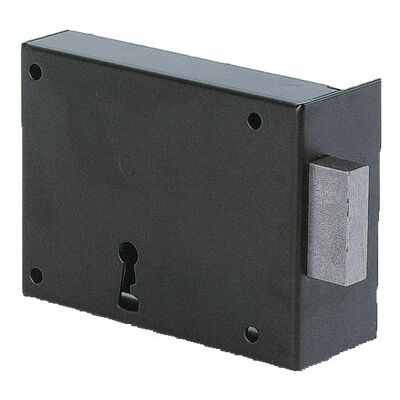 Serrure JPM Monopoint - 110x83mm, axe 65mm - Verrou de porte - Publicité Serrure JPM Monopoint - 110x83mm, axe 65mm - Verrou de porte - Publicité
