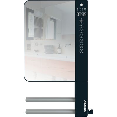 Sèche-serviette électrique soufflant 1800 W TELIA avec miroir et barres ATLANTIC 720111 Gris anthracite - Publicité Sèche-serviette électrique soufflant 1800 W TELIA avec miroir et barres ATLANTIC 720111 Gris anthracite - Publicité