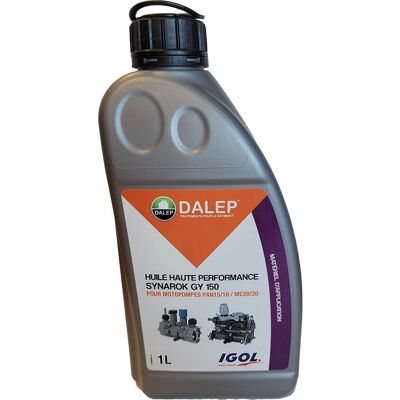 Huile motopompe Synarok GY 150 bidon de 1 L DALEP 105005901 - Publicité Huile motopompe Synarok GY 150 bidon de 1 L DALEP 105005901 - Publicité
