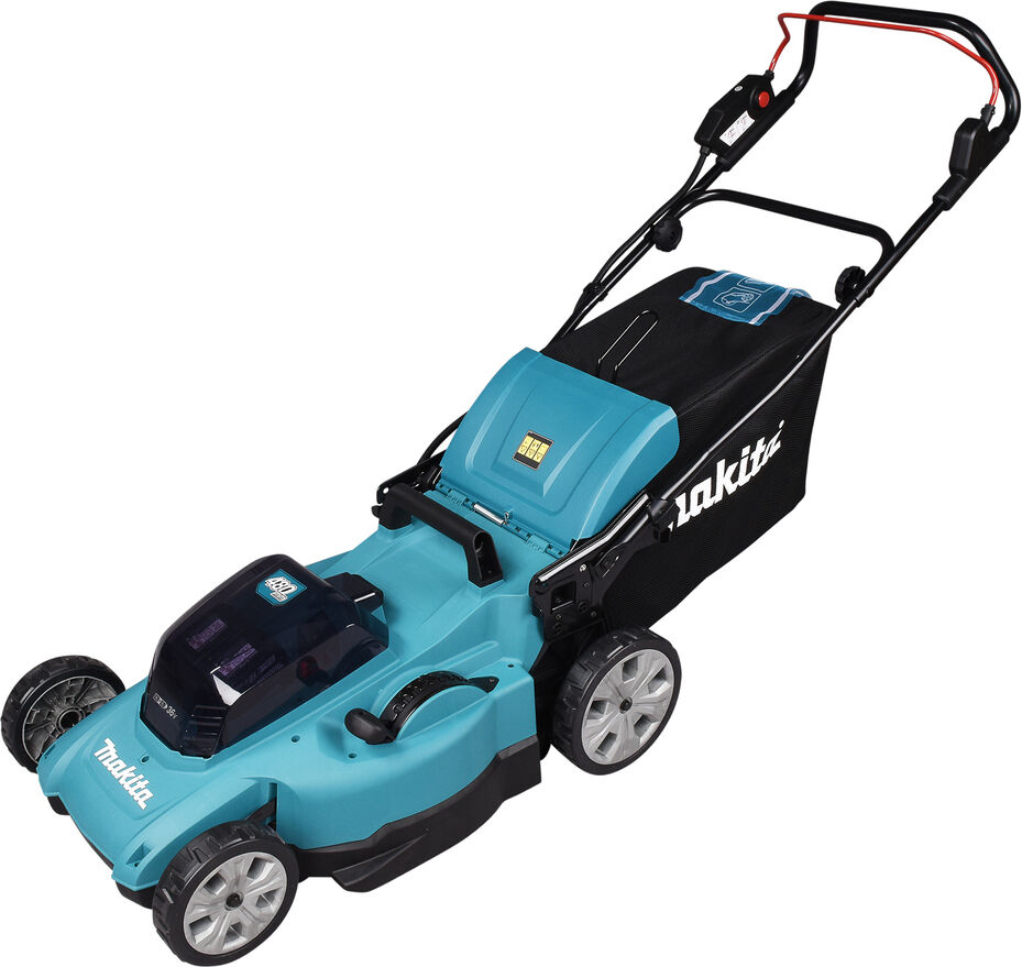 Tondeuse 2x18V 48cm + 2 batteries 5Ah + chargeur - MAKITA - DLM480CT2