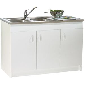 NEOVA Meuble sous évier SIM blanc 16 mm 2 portes largeur 800 mm NÉOVA S12N02080 - Publicité NEOVA Meuble sous évier SIM blanc 16 mm 2 portes largeur 800 mm NÉOVA S12N02080 - Publicité