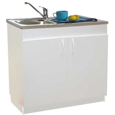 NEOVA Meuble sous-évier mélaminé SIM'HYDRO 2 portes 900 x 600 mm NÉOVA S12N42090H - Publicité NEOVA Meuble sous-évier mélaminé SIM'HYDRO 2 portes 900 x 600 mm NÉOVA S12N42090H - Publicité