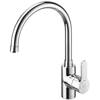 Mitigeur d'évier L20 chromé bec tube mobile ROCA A5A8409C0F - Publicité Mitigeur d'évier L20 chromé bec tube mobile ROCA A5A8409C0F - Publicité