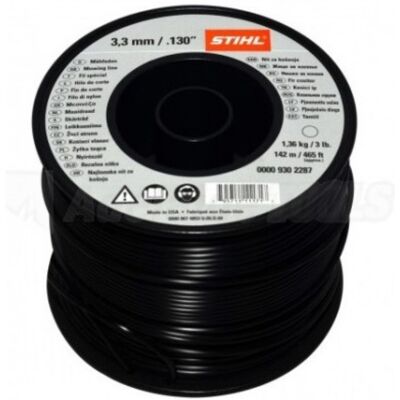 Fils de coupe rond STIHL 3,3x142mm - Résistant à l'abrasion - Publicité Fils de coupe rond STIHL 3,3x142mm - Résistant à l'abrasion - Publicité
