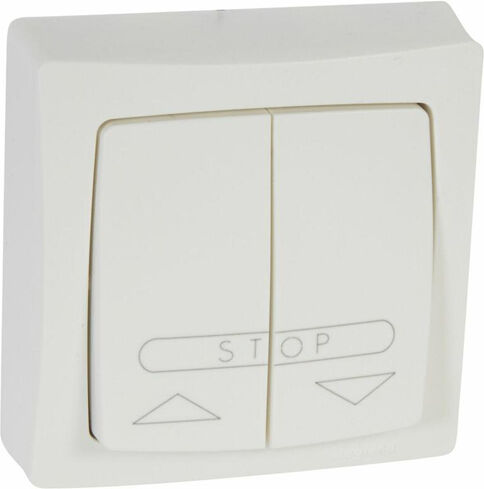 Poussoir pour volets roulants ASL appareillage saillie complet blanc - LEGRAND - 086010