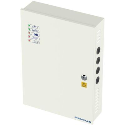 Alimentation secourue 24 V DC 5 A + relais défaut HERACLES PCA-ALIM2405S2 Blanc - Publicité Alimentation secourue 24 V DC 5 A + relais défaut HERACLES PCA-ALIM2405S2 Blanc - Publicité