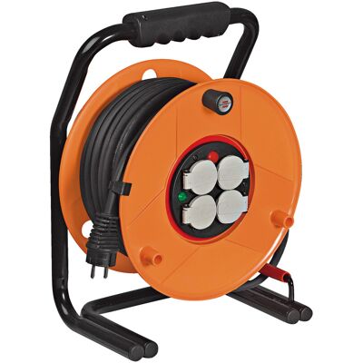Enrouleur électrique 40 m de câble H07RN-F 3G1,5 avec 4 prises à clapet BRENNENSTUHL 1139831 - Publicité Enrouleur électrique 40 m de câble H07RN-F 3G1,5 avec 4 prises à clapet BRENNENSTUHL 1139831 - Publicité