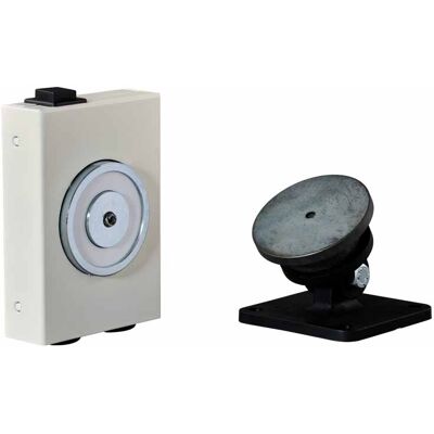 Ventouse murale 50 kg pour maintien porte ouverte 48 V compact PERJES VEM4550BCI48CPA - Publicité Ventouse murale 50 kg pour maintien porte ouverte 48 V compact PERJES VEM4550BCI48CPA - Publicité