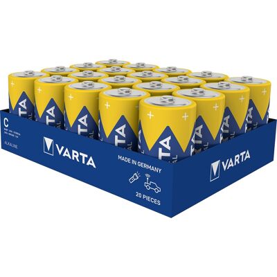 Boîte de 20 piles alcalines INDUSTRIAL Pro 1,5 V LR14 VARTA 4014211111 - Publicité Boîte de 20 piles alcalines INDUSTRIAL Pro 1,5 V LR14 VARTA 4014211111 - Publicité