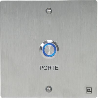 Bouton poussoir NO/NF sur plaque inox 80 x 80 mm avec 2 vis anti-vandales HERACLES PL80NFL - Publicité Bouton poussoir NO/NF sur plaque inox 80 x 80 mm avec 2 vis anti-vandales HERACLES PL80NFL - Publicité