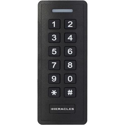 Clavier lecteur autonome étroit ABS Mifare HERACCESS HERACLES PCA-CLEP-MF Noir - Publicité Clavier lecteur autonome étroit ABS Mifare HERACCESS HERACLES PCA-CLEP-MF Noir - Publicité