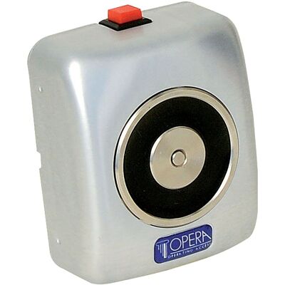 Ventouse incendie 24 V 50 kg gris aluminium OPERA 19002 - Publicité Ventouse incendie 24 V 50 kg gris aluminium OPERA 19002 - Publicité